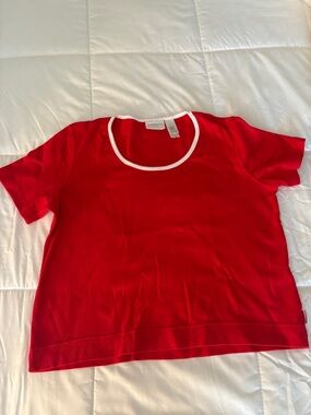 Liz Claiborne Medium Red Top